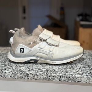 Golf Shoes | FootJoy Men's Cream and White Athletic Shoes